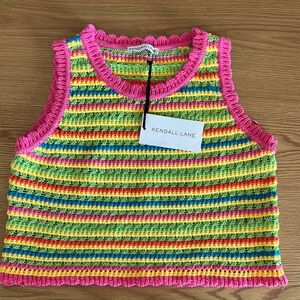 🩷 Kendall Lane Carly Crochet Knit Tank 🩷